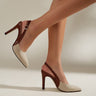 Amélie | Slingback podpatky s kontrastem